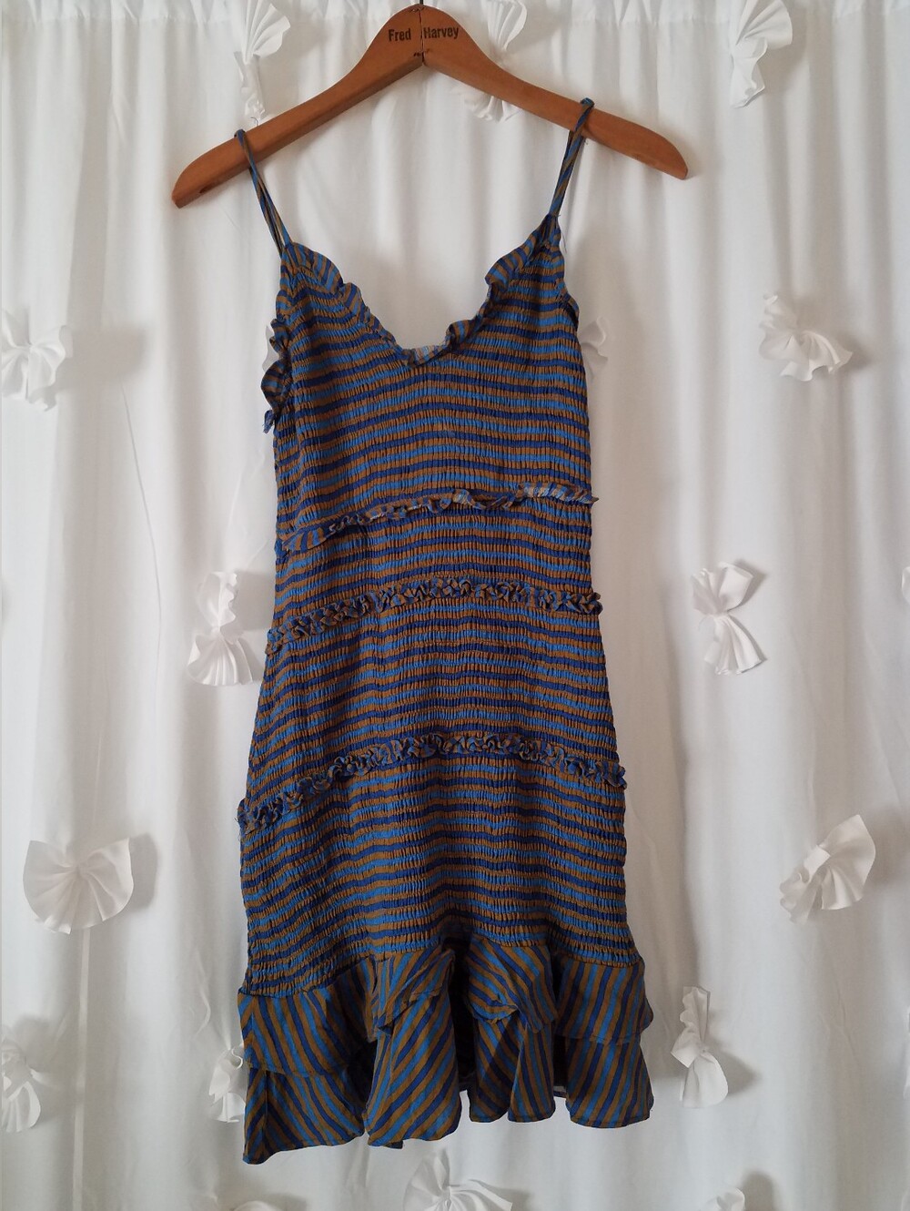 Size Small Smocked Striped Dress